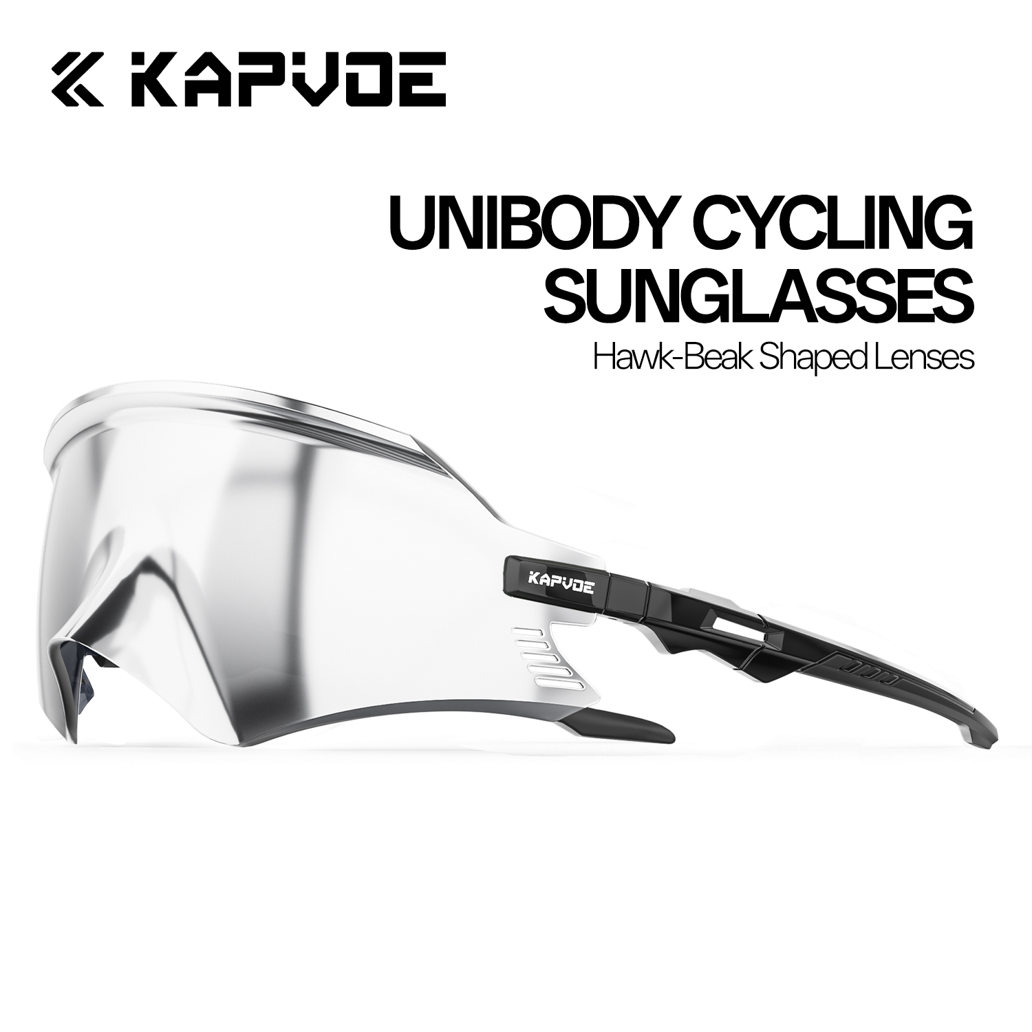 Mountain Biking Sunglasses - KAPVOE Eagle Beak Integrated Cycling Glasses