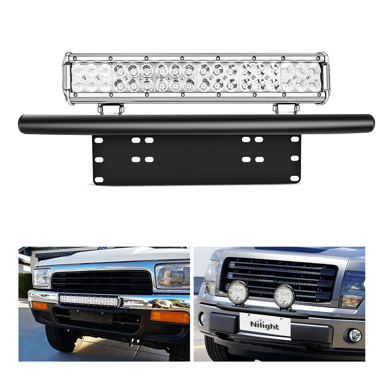 Mountain Biking Las Vegas - Nilight - 90021B Light Bar Mounting