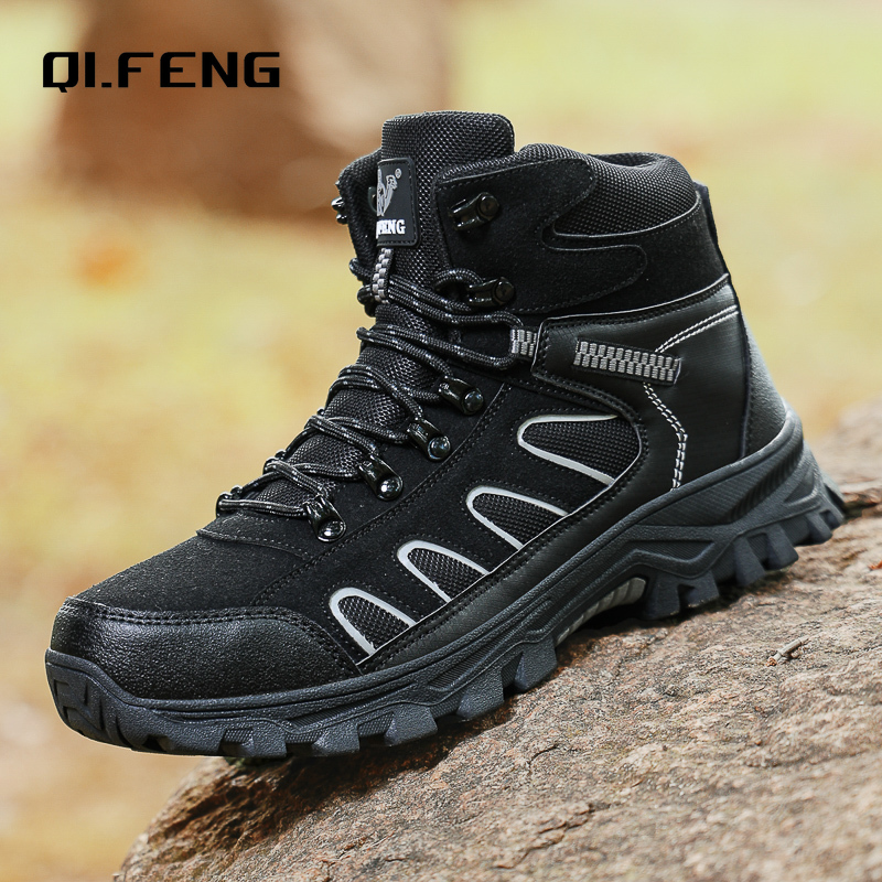 Men'S Mountain Biking Shoes - New Men's Oversized High Top Boots