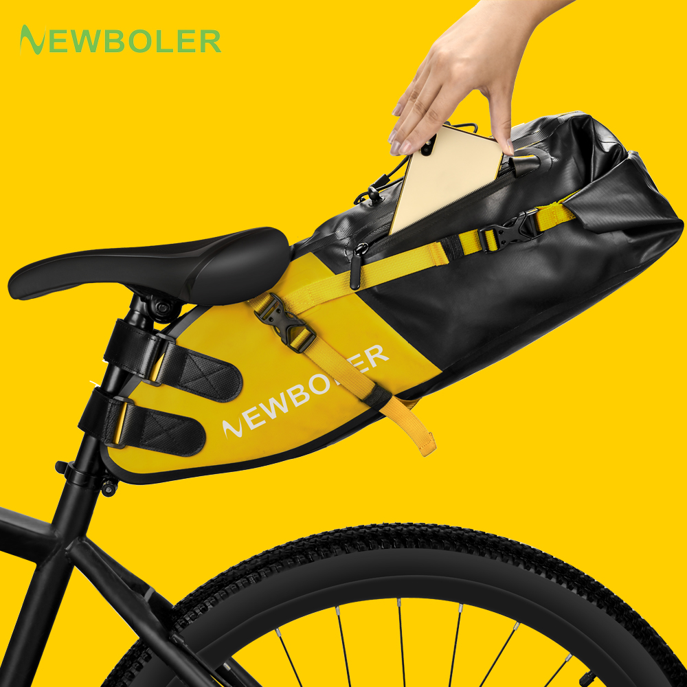Mountain Biking Waist Pack - NEWBOLER Bike Bag Waterproof 13L Large