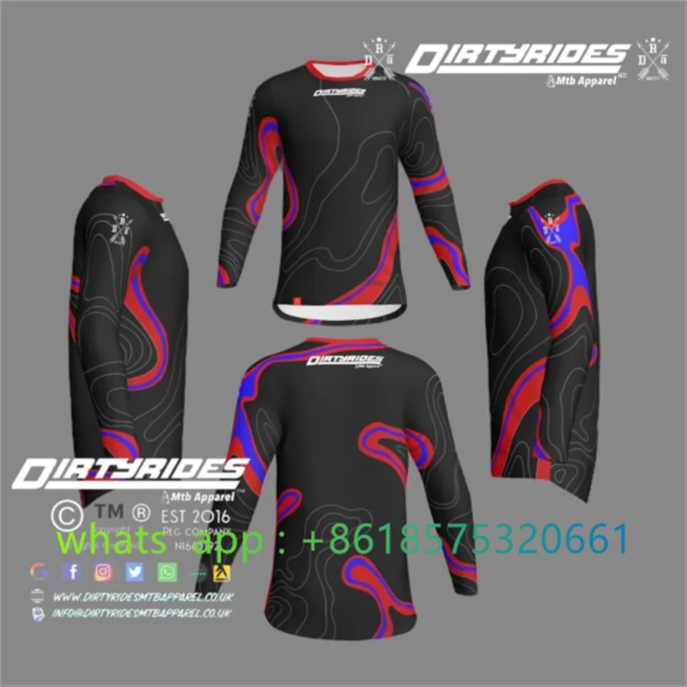 Enduro Moto Bicycle Jersey Sle - Mountain Biking Gear For Men ulasan dan harga