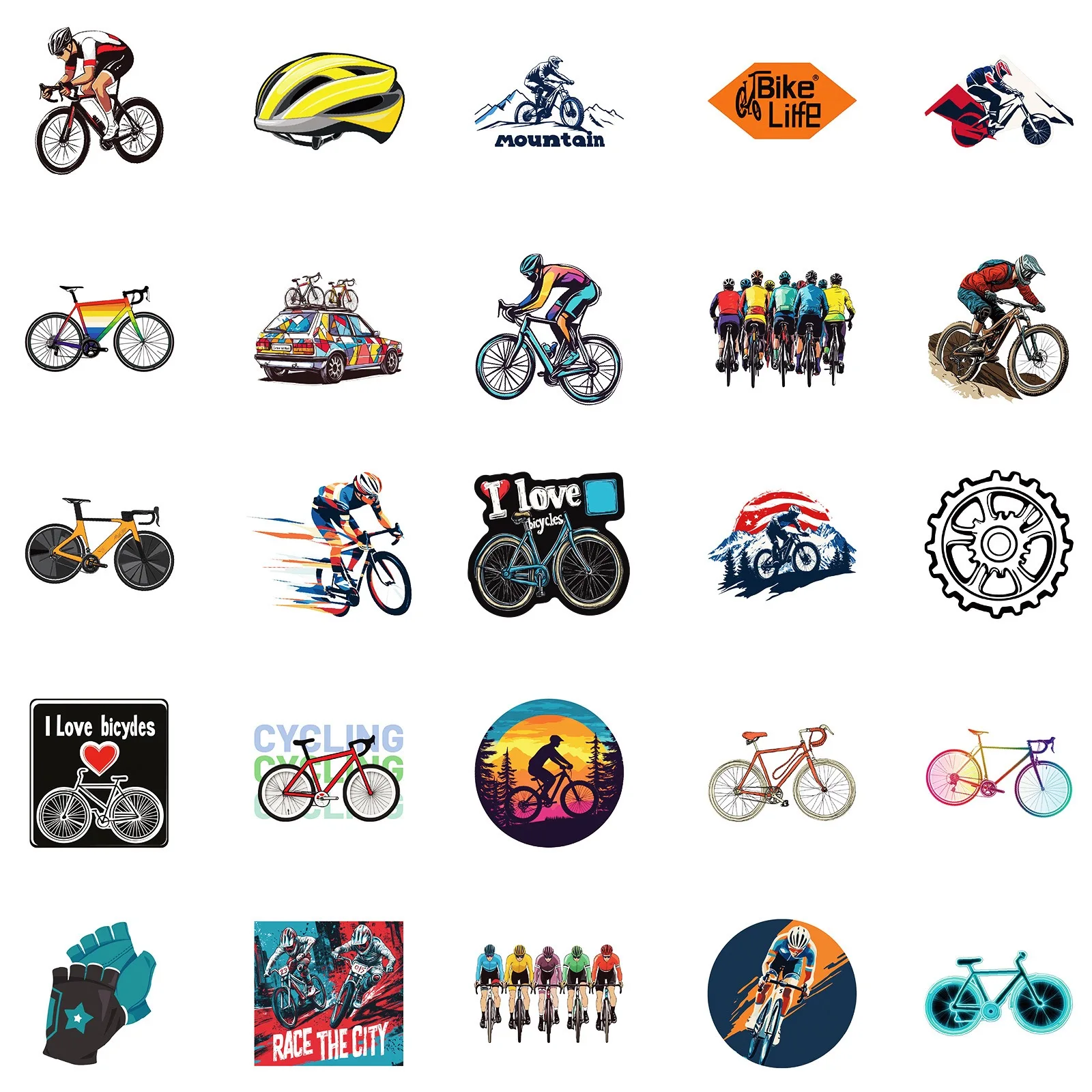50pcs/pack Cool Mountain Bike  - Mountain Biking Kids ulasan dan harga