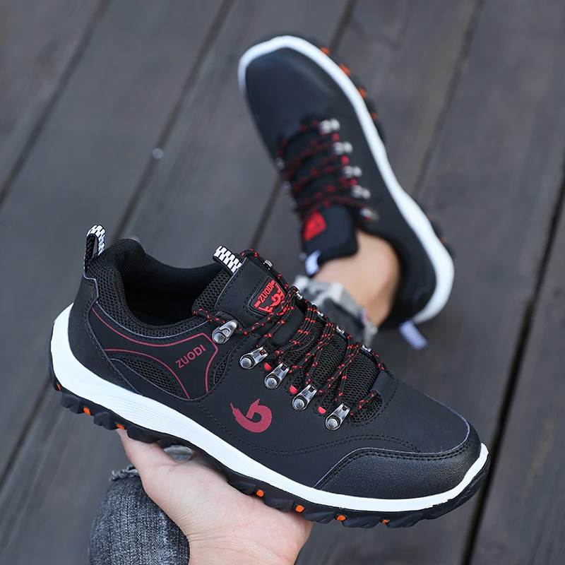 Hiking Boots Men's Black Sneak - Men'S Mountain Biking Shoes ulasan dan harga