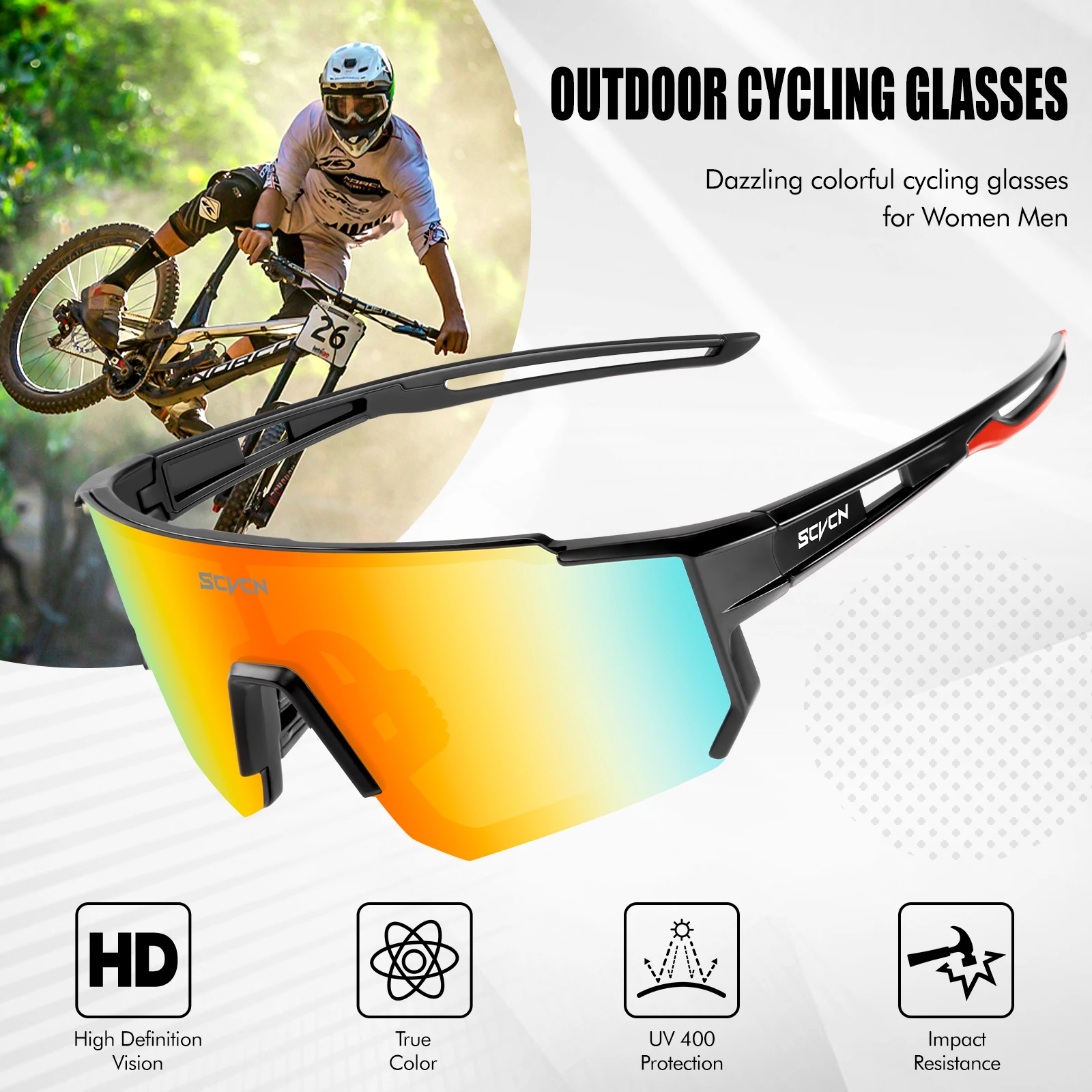 SCVCN New Photochromic Cycling - Mountain Biking Sunglasses ulasan dan harga
