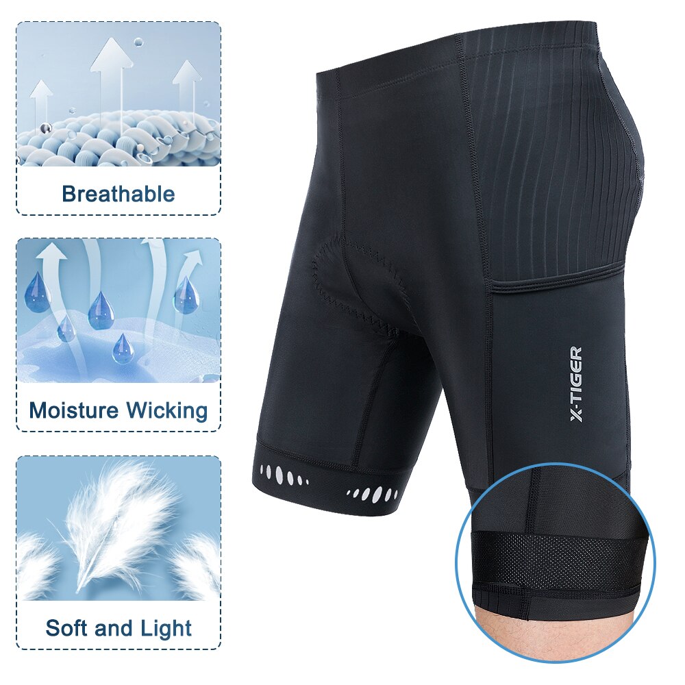 X-TIGER Men Cycling Shorts wit - Mountain Biking Body Armour ulasan dan harga