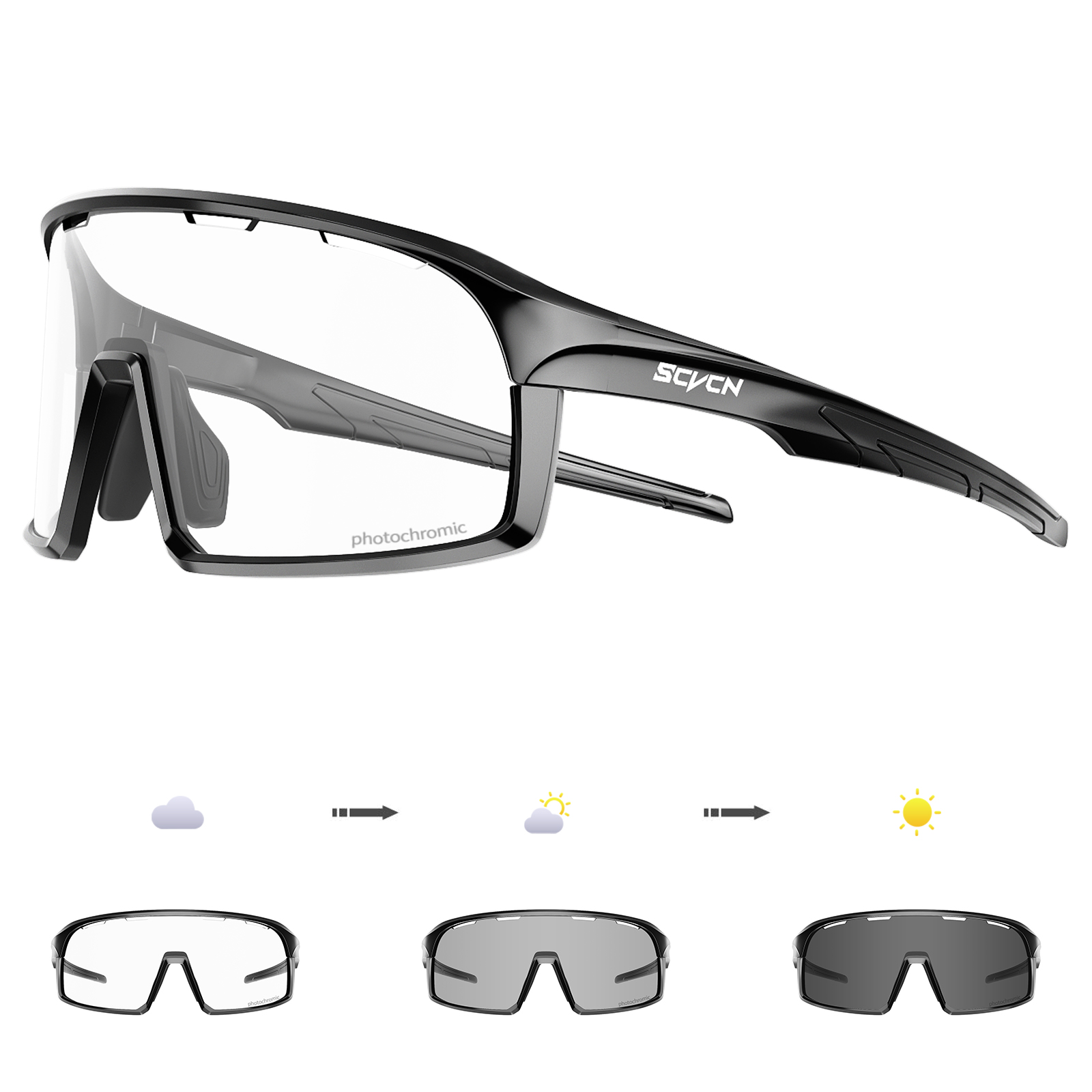 SCVCN Photochromic Sunglasses  - Mountain Biking Sunglasses ulasan dan harga
