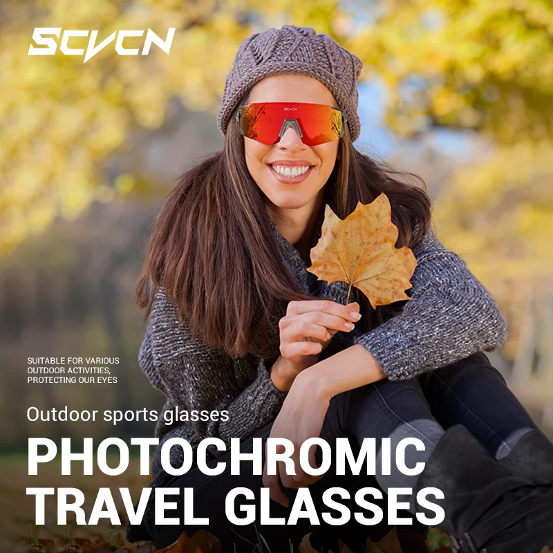 SCVCN New Outdoor Photochromic - Mountain Biking Sunglasses ulasan dan harga