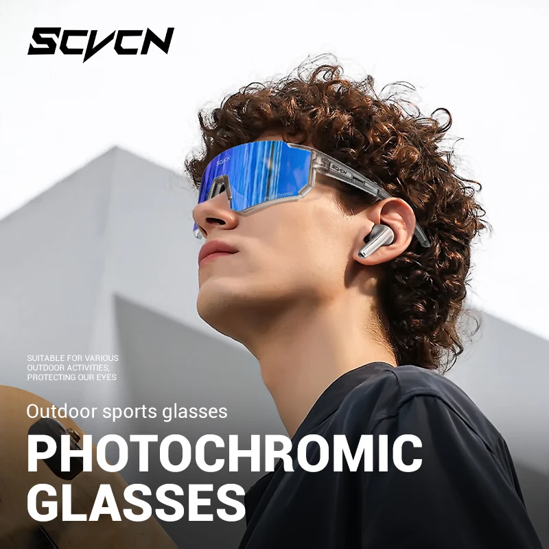 SCVCN New Outdoor Photochromic - Mountain Biking Sunglasses ulasan dan harga