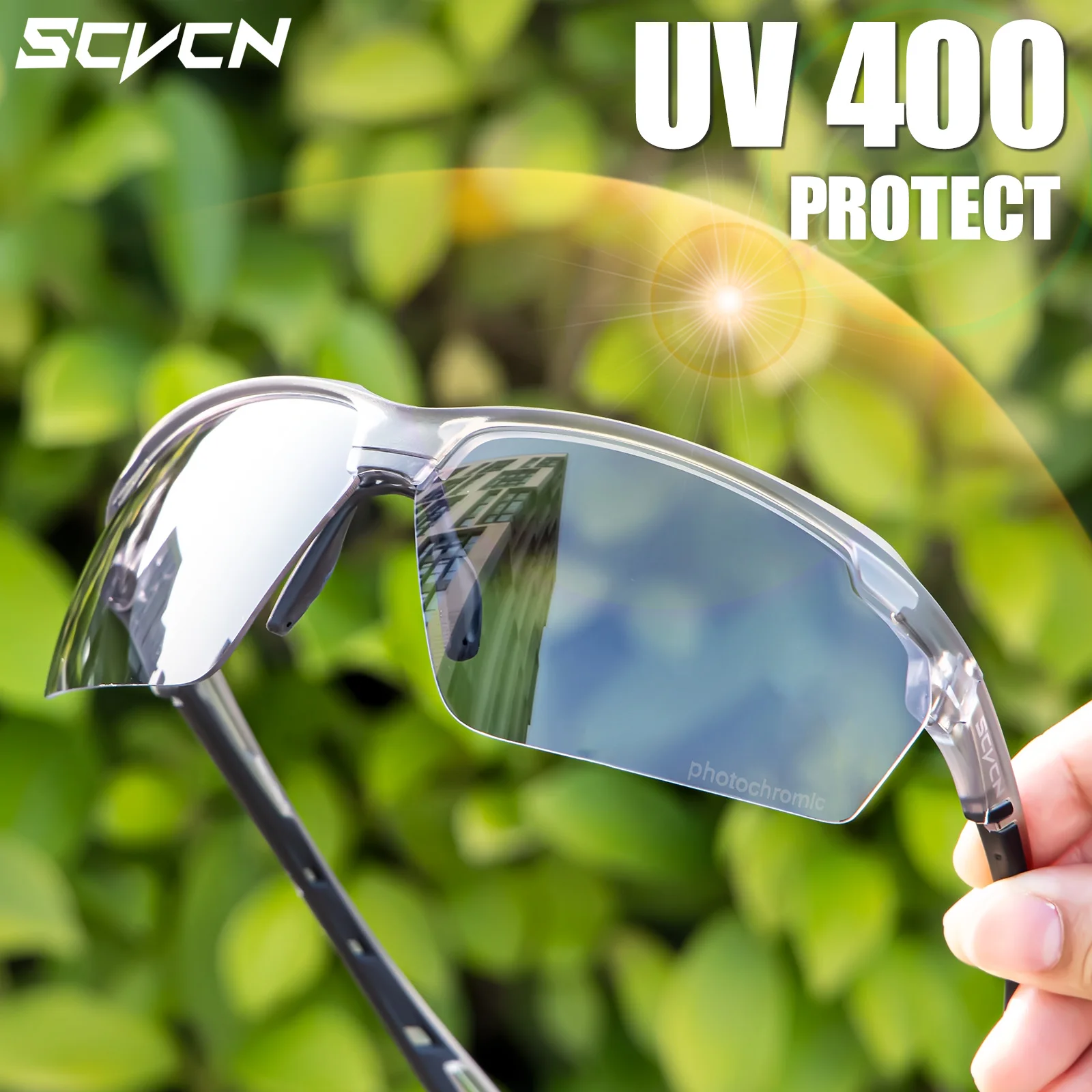 SCVCN Photochromic Cycling Sun - Mountain Biking Sunglasses ulasan dan harga