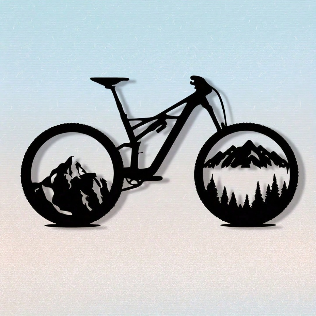 Black Metal Mountain Bike Tire - Mountain Biking Gifts ulasan dan harga